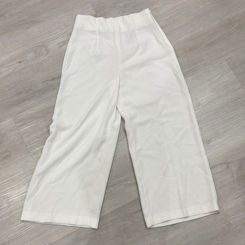 Elegant White Wide-Leg Pants